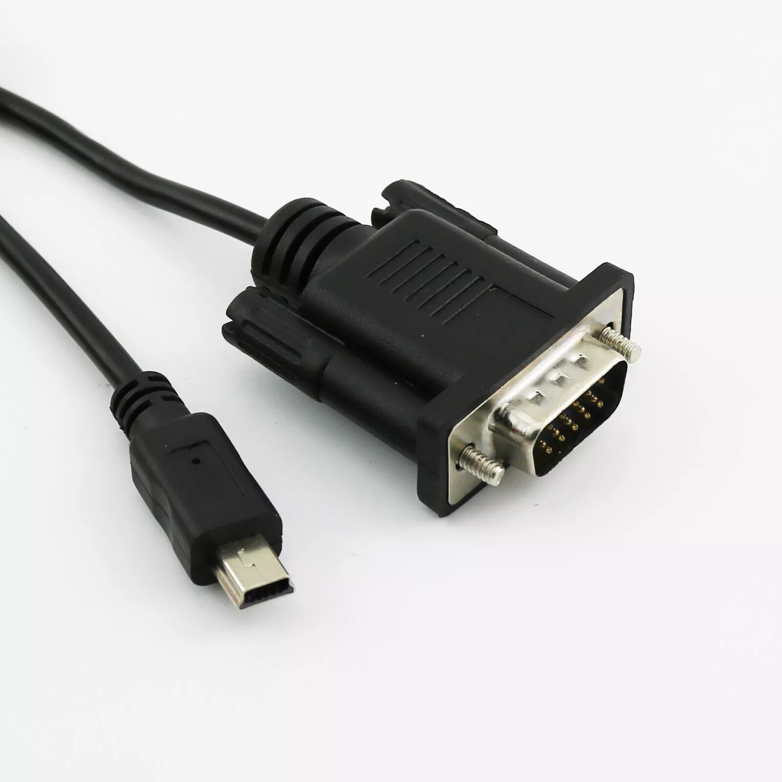 Mini USB 5 Pin Male To VGA DB15 D-SUB 15 Pins Male Adapter Cable For Mobile DVD