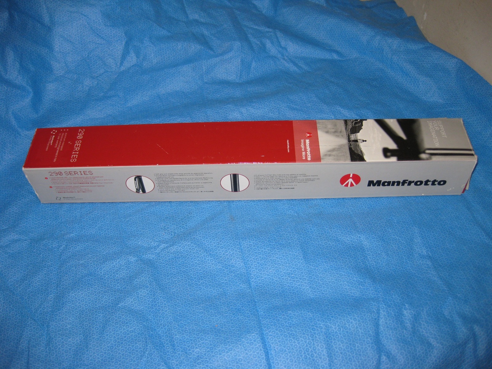 Manfrotto 290 MM294A4 5ft 4 Section Aluminum Monopod Made in Italy NEW