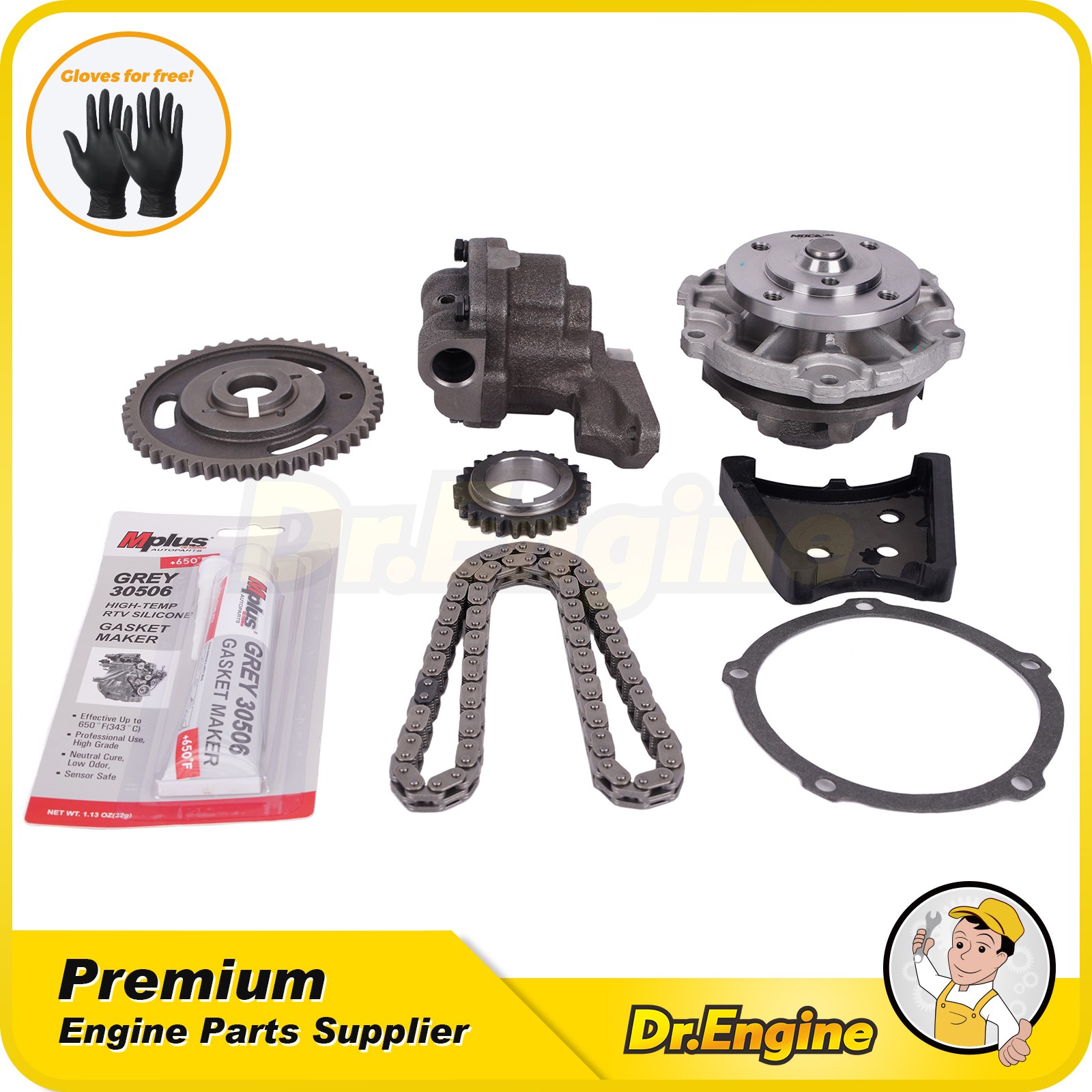 Timing Chain Kit Oil Water Pump fit 05-06 Chevrolet Equinox Pontiac Torrent 3.4L