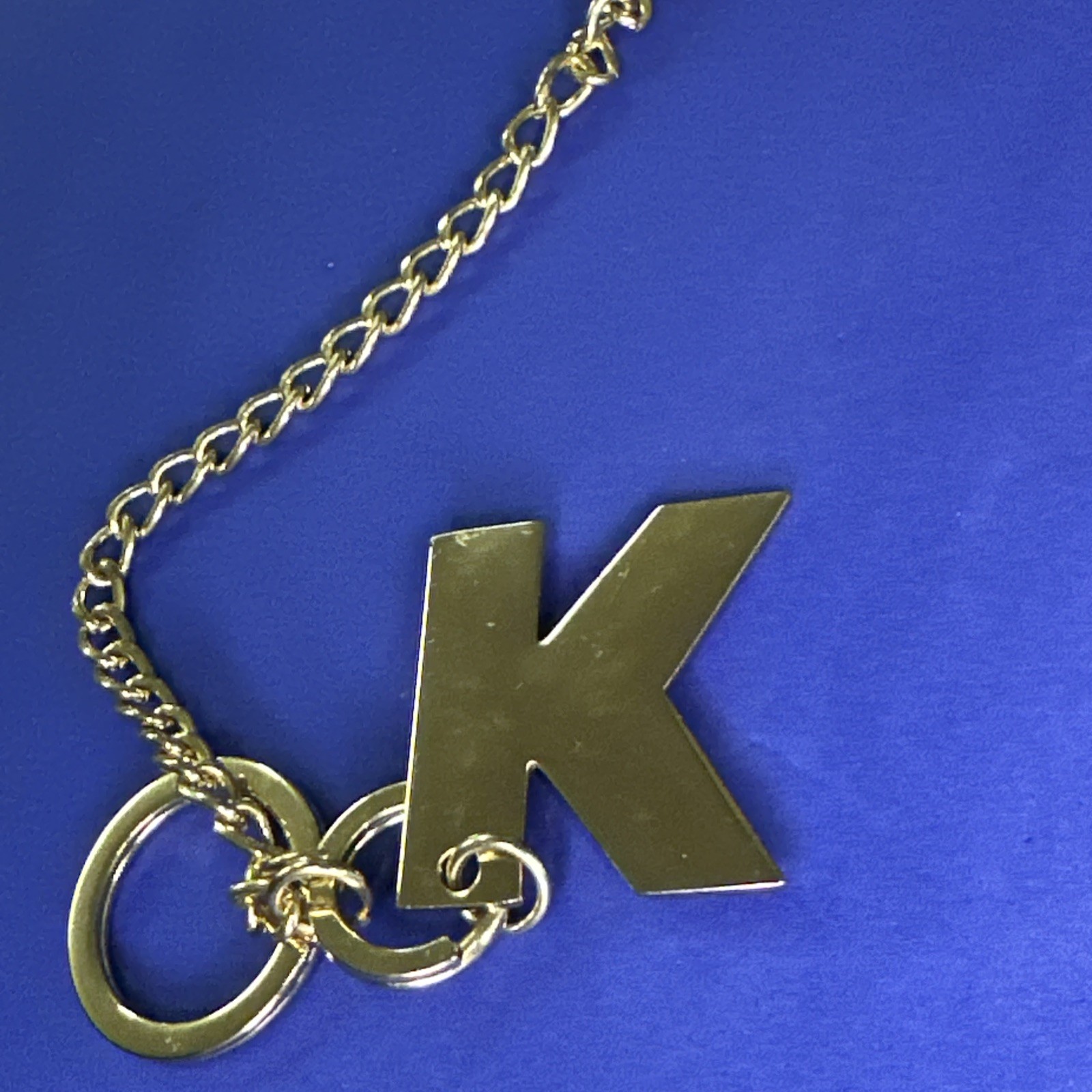 LETTER K - VINTAGE KEYCHAIN