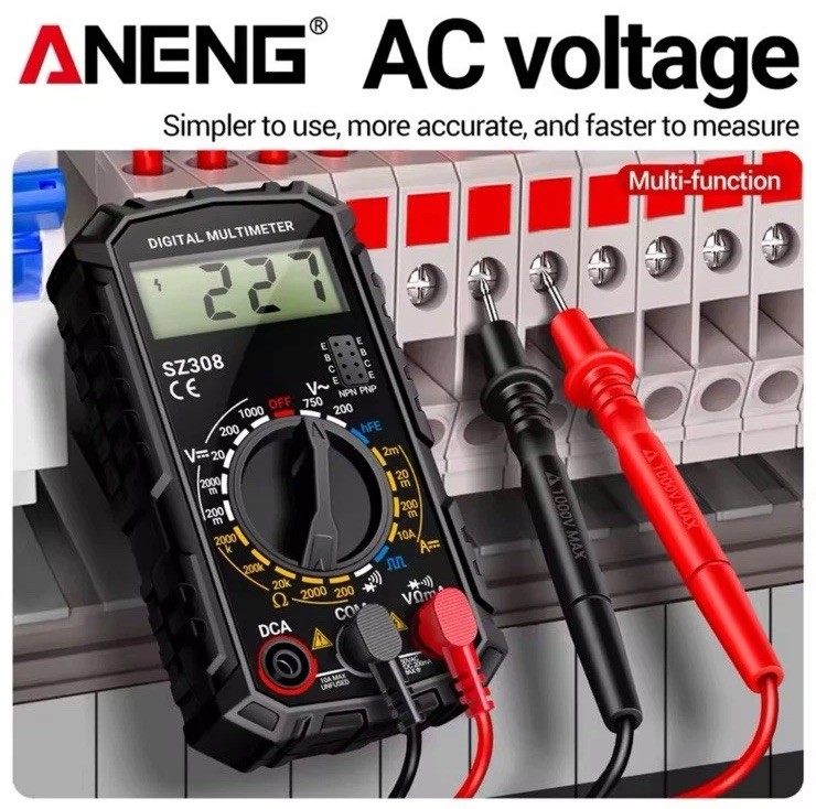 Digital Multimeter AC DC Voltmeter Ammeter Ohmmeter Volt Tester Meter SZ308 USA