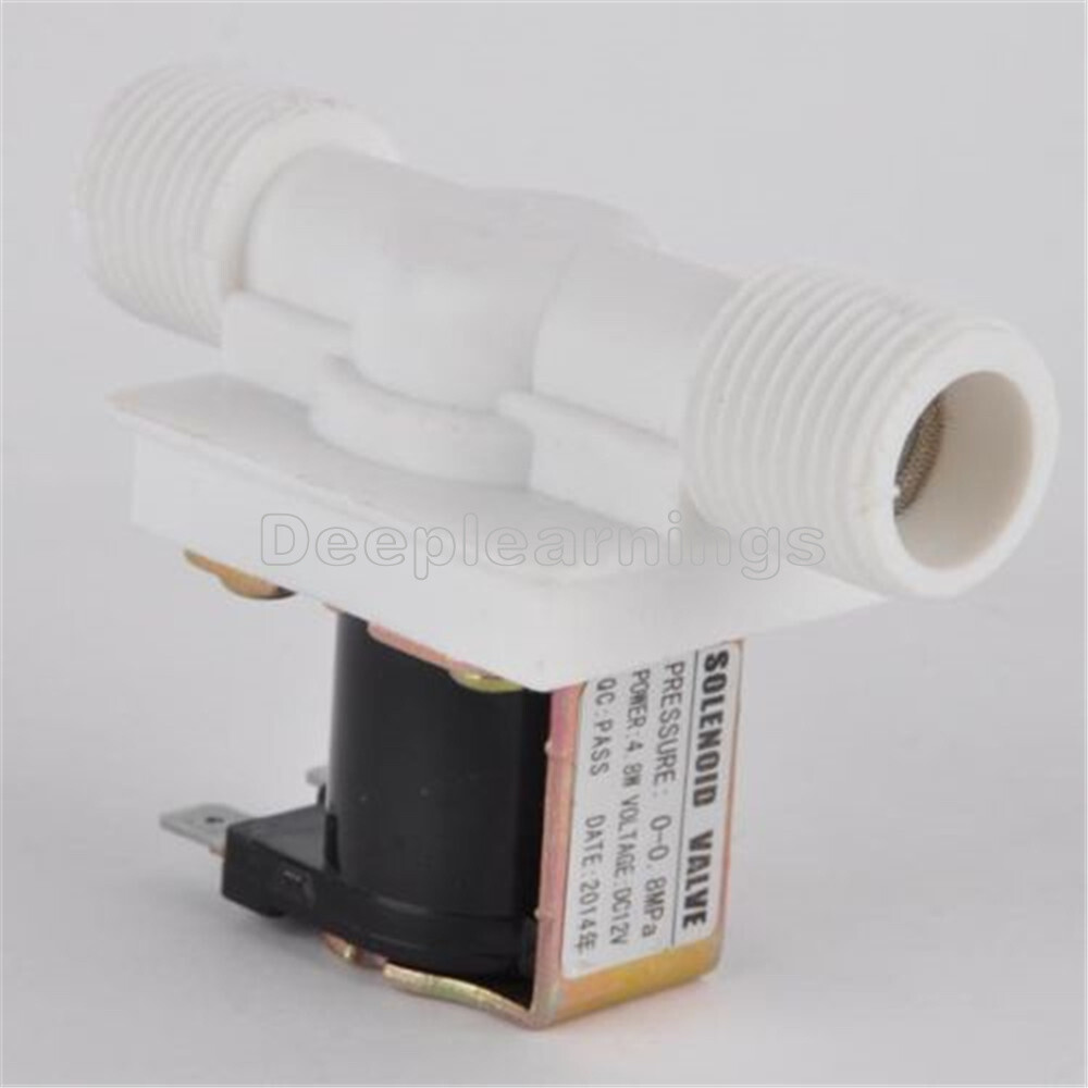 1/2" N/C DC 12V Magnetic Electric Solenoid Valve Water Air Inlet Flow Switch NEW