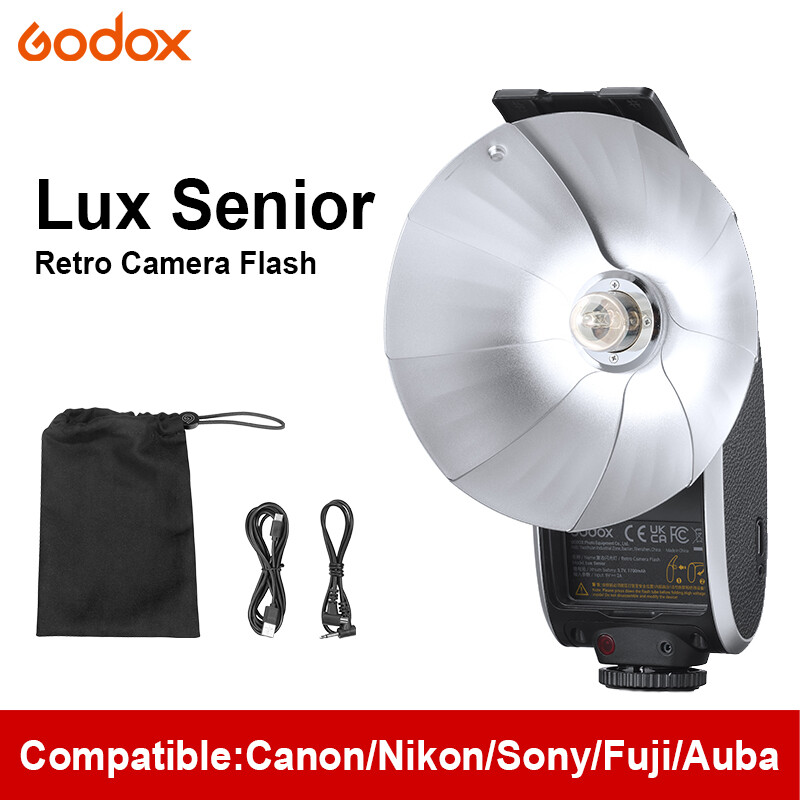 US Godox Lux Senior Retro Flash Speedlite Light Universal for Photography Camera
