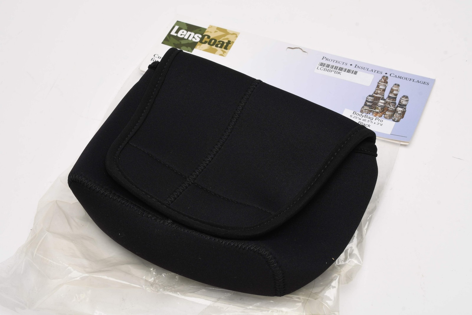 Lens Coat LCBBPBK 6.25" lens cover, New (Black)