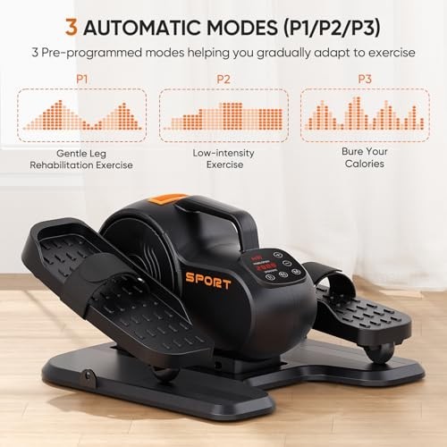 Dripex Under Desk Elliptical Leg Exerciser with Remote, Adjustable Speed
