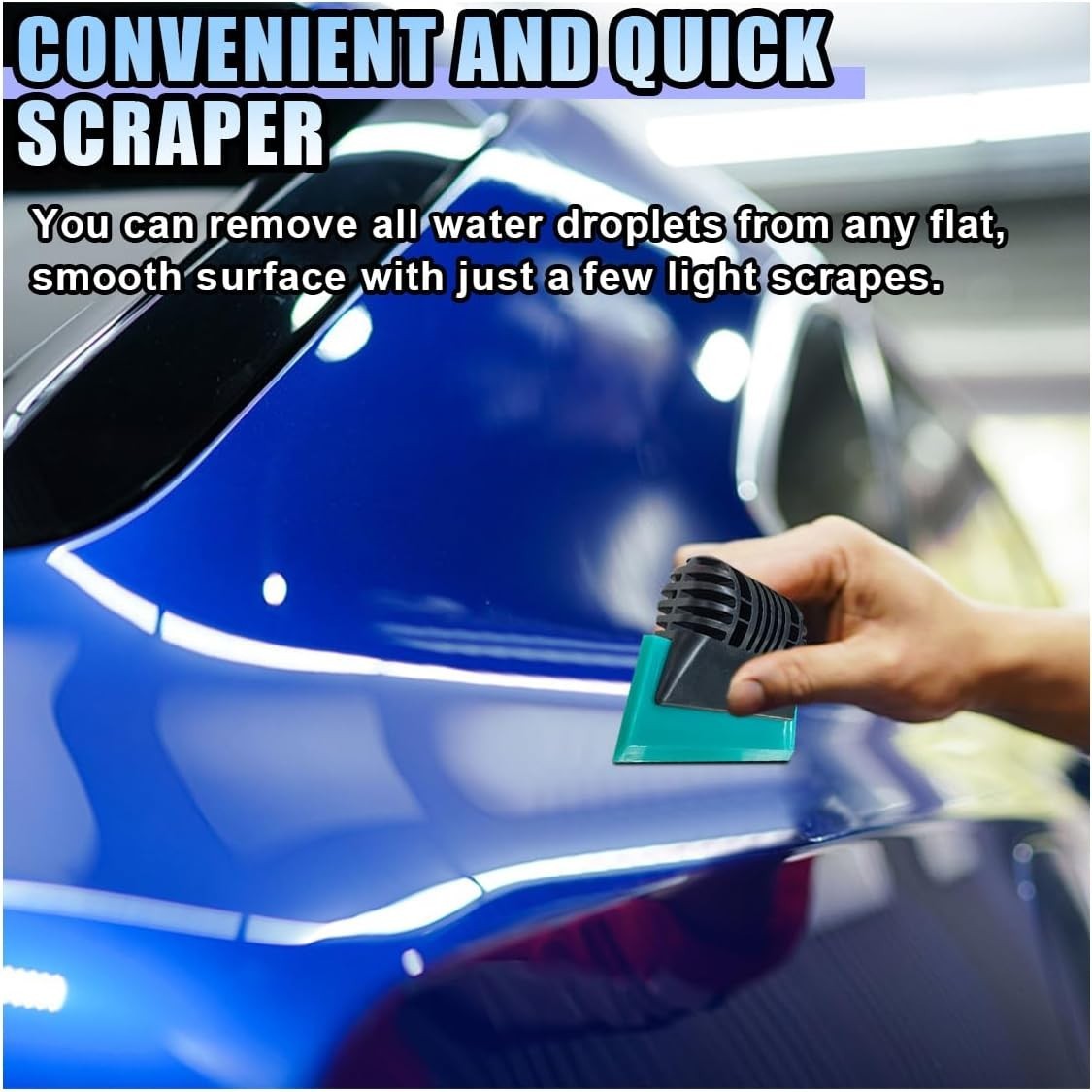 Small Squeegee, PPF Window Tint Squeegee, Rubber Non-Slip Handle Tint Squeege...