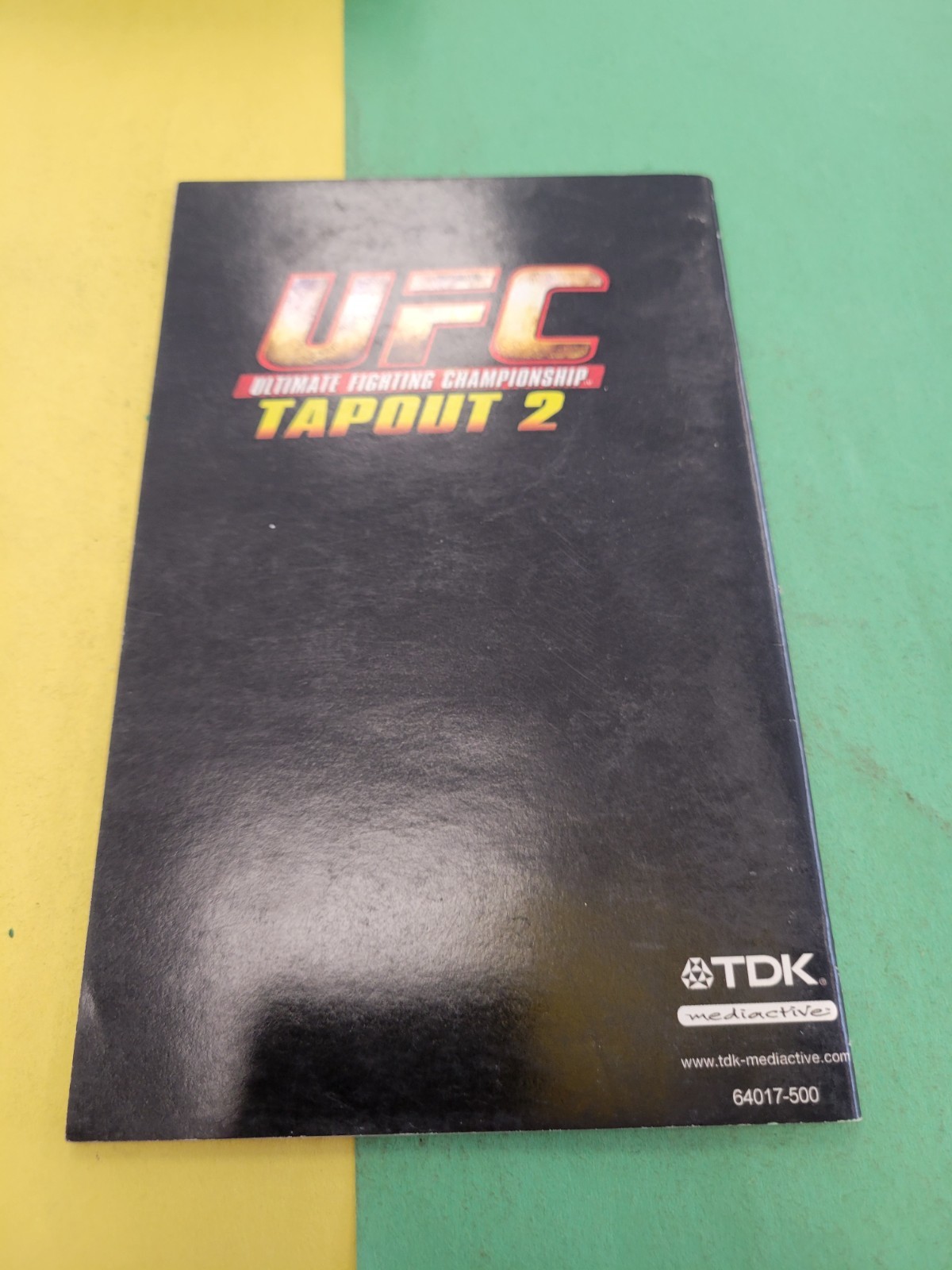 UFC Tapout 2 Microsoft XBOX Instruction Manual Only