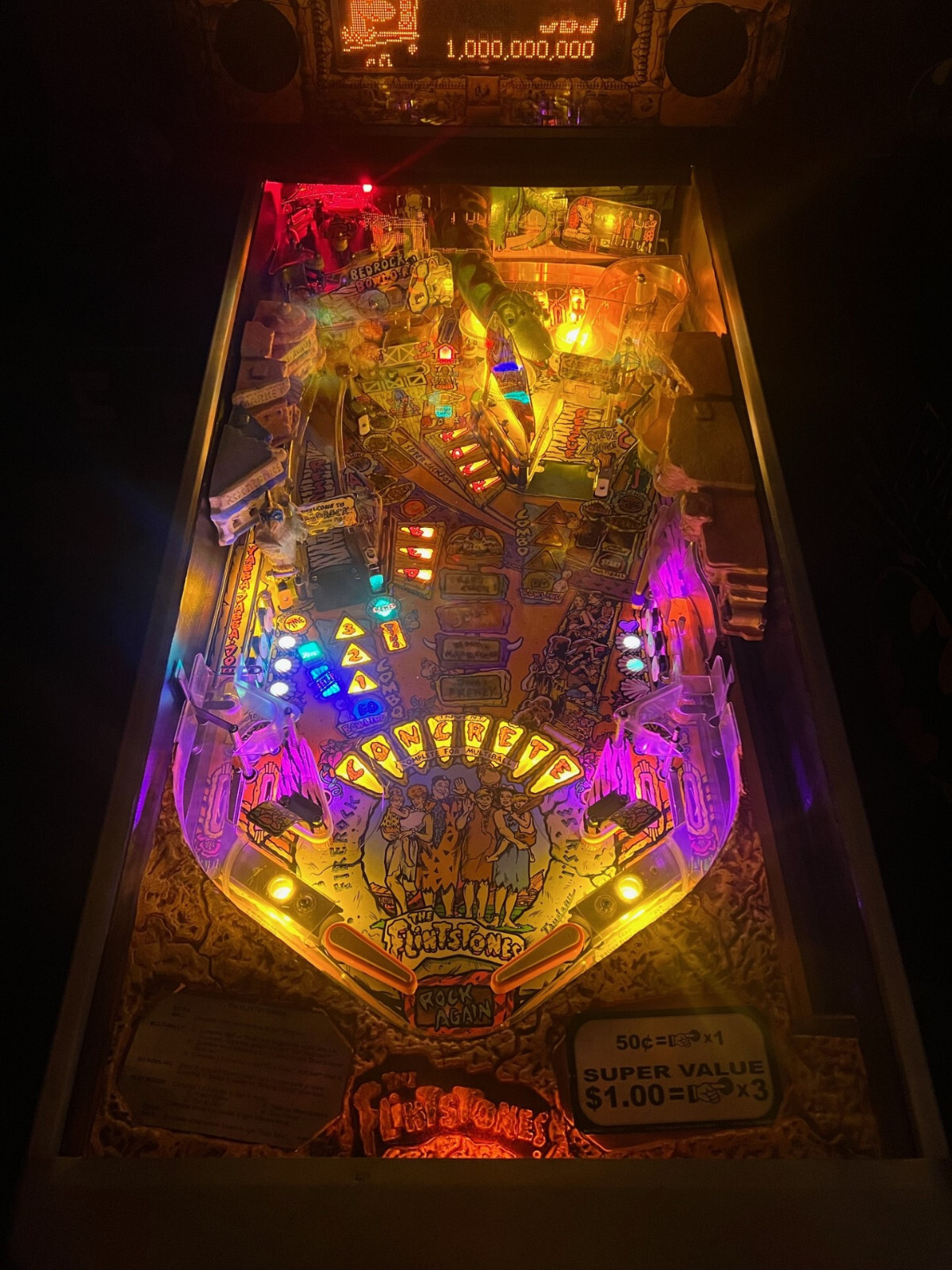 FLINTSTONES Complete LED Lighting Kit custom SUPER BRIGHT PINBALL LED KIT