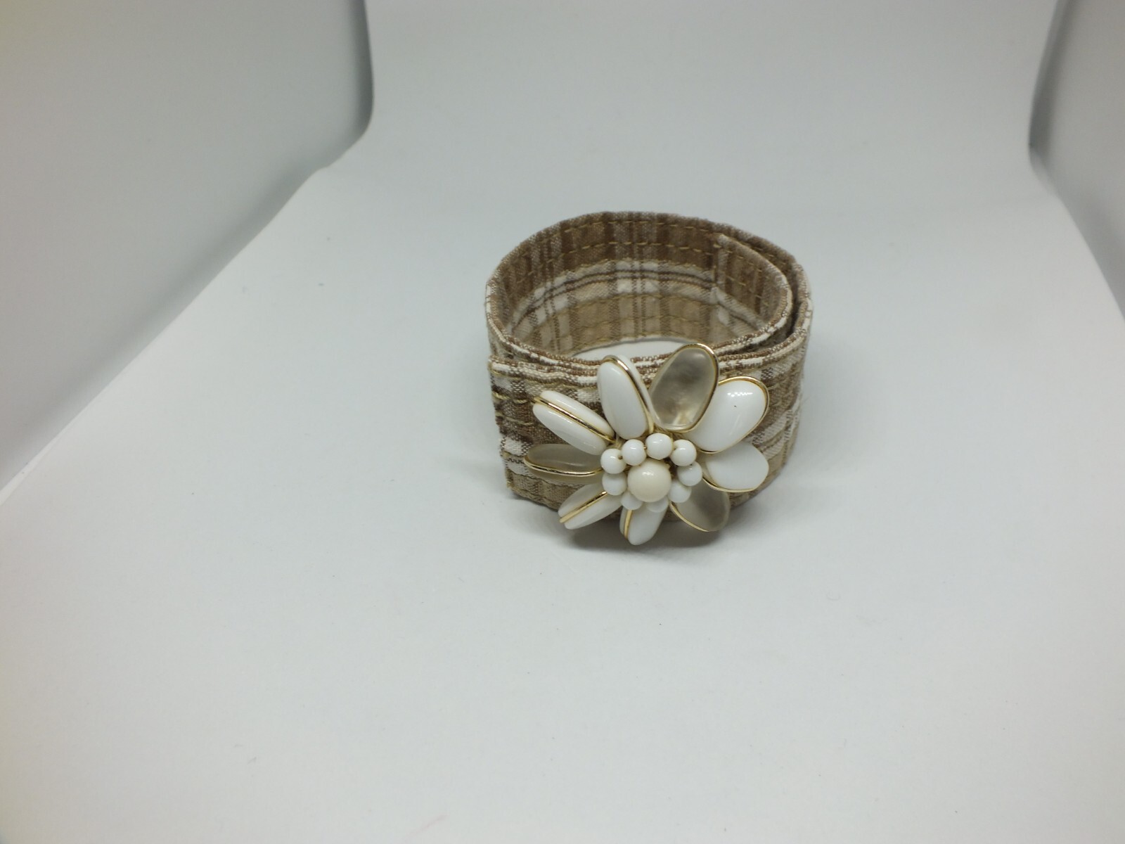 Upcycled Repurposed BOHO Bracelets From Belt Brooch Snap Closure One of a Kind