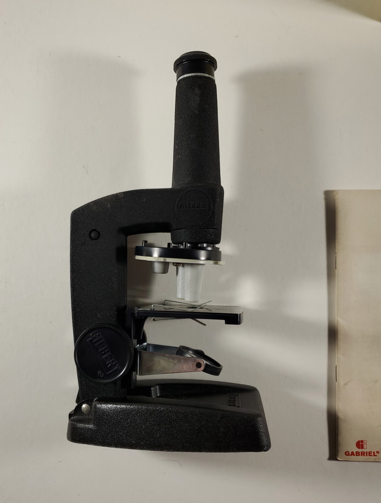 VTG Gilbert Microcraft Microscope Set Metal Storage Cabinet Instructions