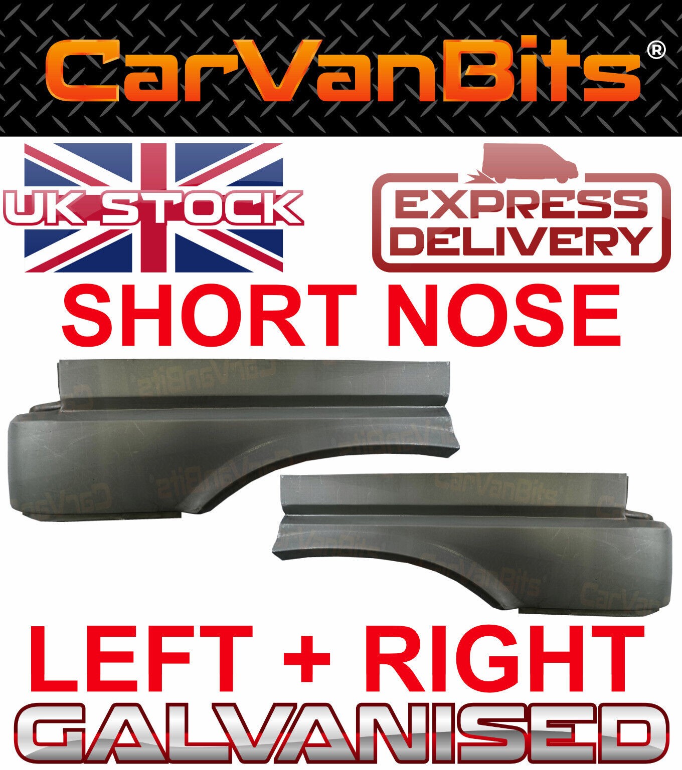 FOR VW TRANSPORTER T4 90-96 FRONT WING REPAIR PANEL FENDER SHORT NOSE PAIR