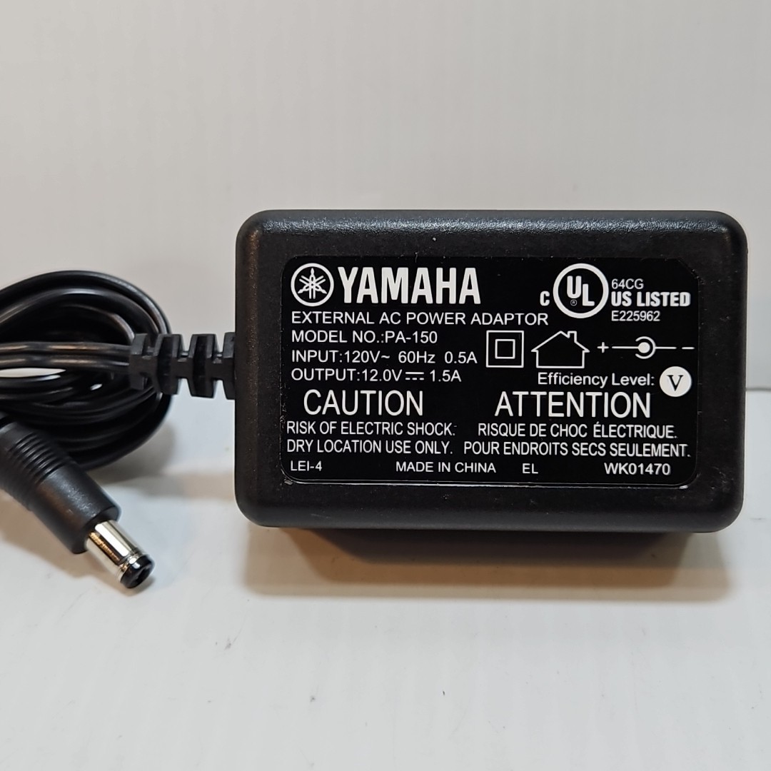 OEM Genuine Yamaha PA-150 12V Adapter for Piano Keyboard Power Supply