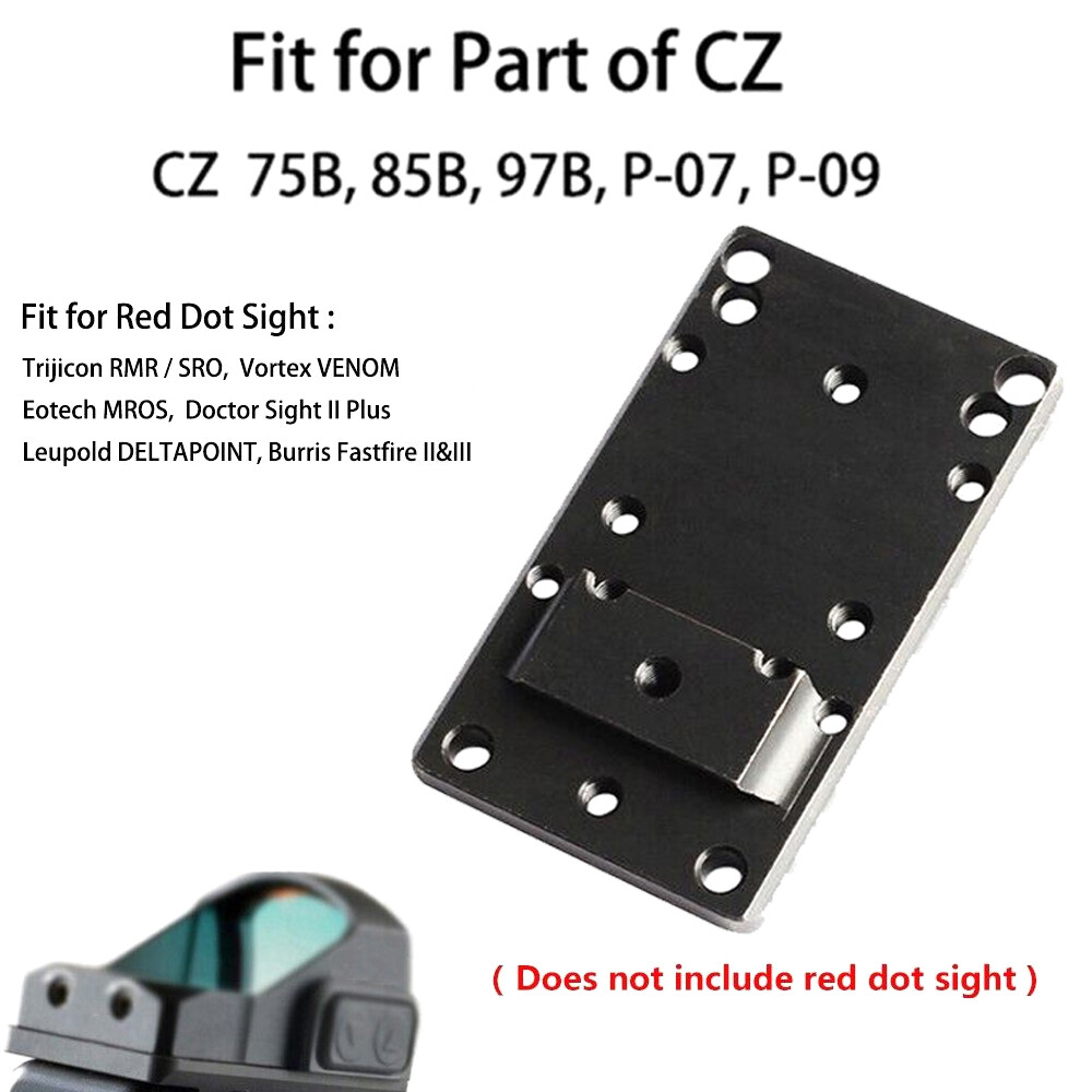 Red dot Reflex Sights Vortex RMR Doctor Mount Plate for CZ 75B 85B 97B P-07 P-09