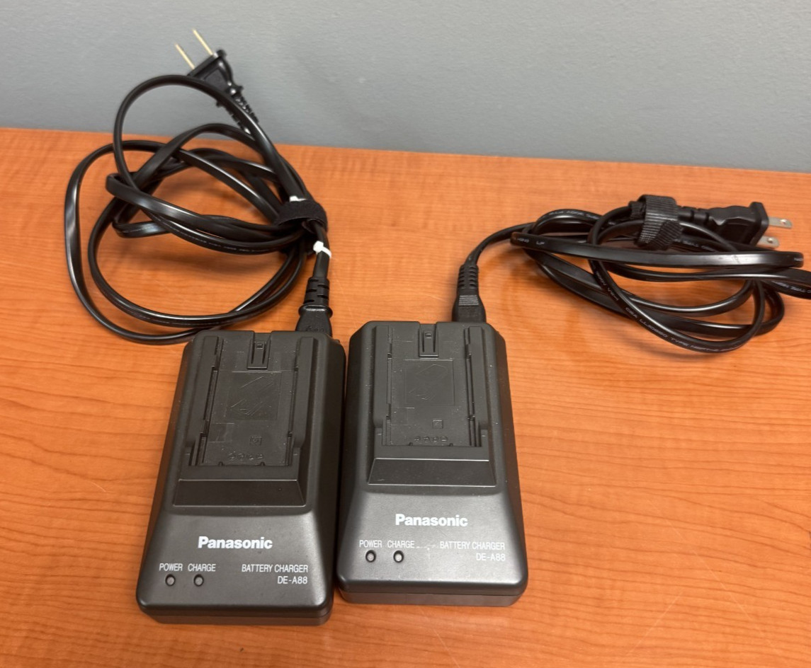 Panasonic DE-A88 Battery Charger Output 8.4v 1.2A LOT OF 2