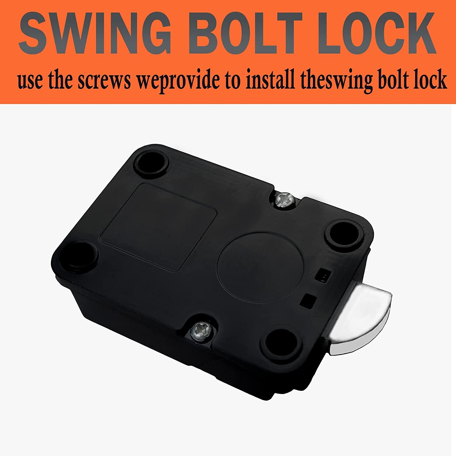 Electronic Gun Safe Lock Replacement with Swing Bolt Lock Black Keypad Safe