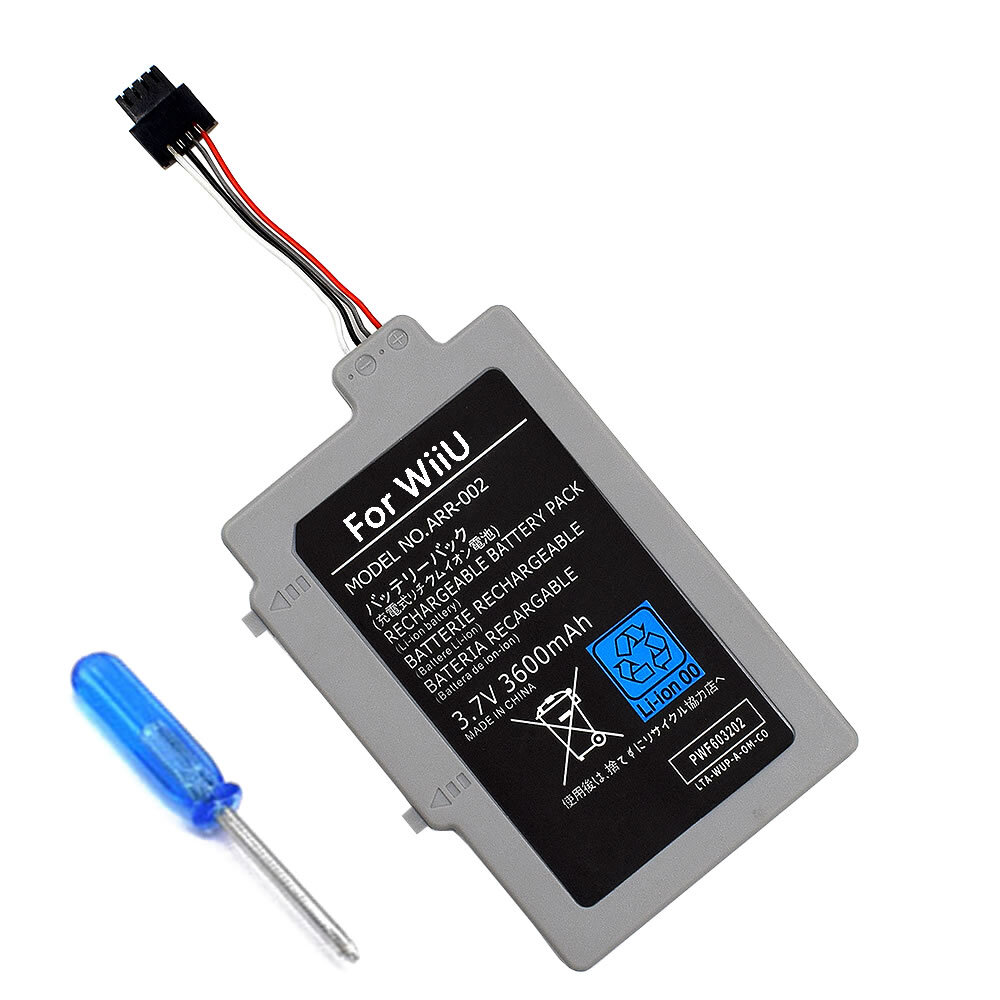 New Rechargeable Extended Battery Pack For Nintendo Wii U Gamepad 3600mAh 3.7V