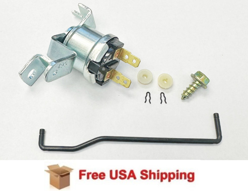 Fits 1969-1981 Corvette Neutral Clutch Safety Switch with Rod Clips & Bolt C3