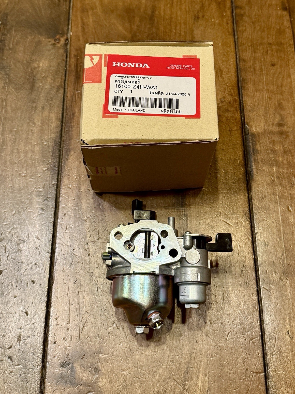 HONDA Carburetor GX120T3X GX120UT3 GX120UT3X 16100-Z4H-WA1 Genuine OEM