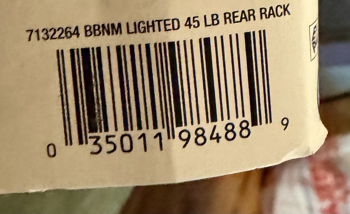 Bike Rack Rear Lighted 45LB Capacity, New
