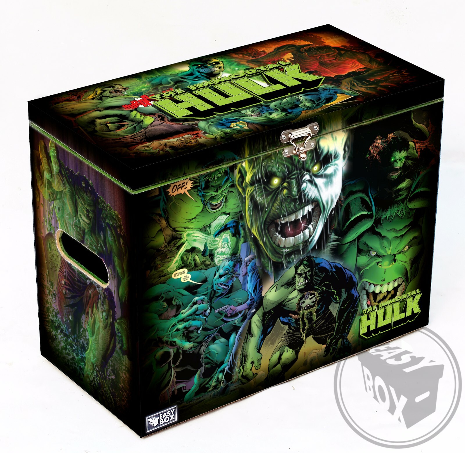 Large Comic Book Hard Storage Box Chest MDF The Immortal Hulk