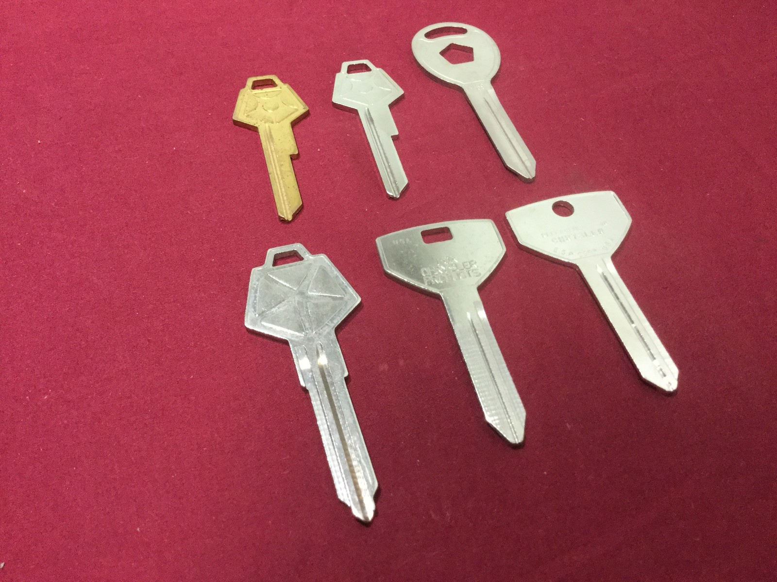 Chrysler Automotive by ESP & Curtis Key Blanks, Set of 6 - Locksmith