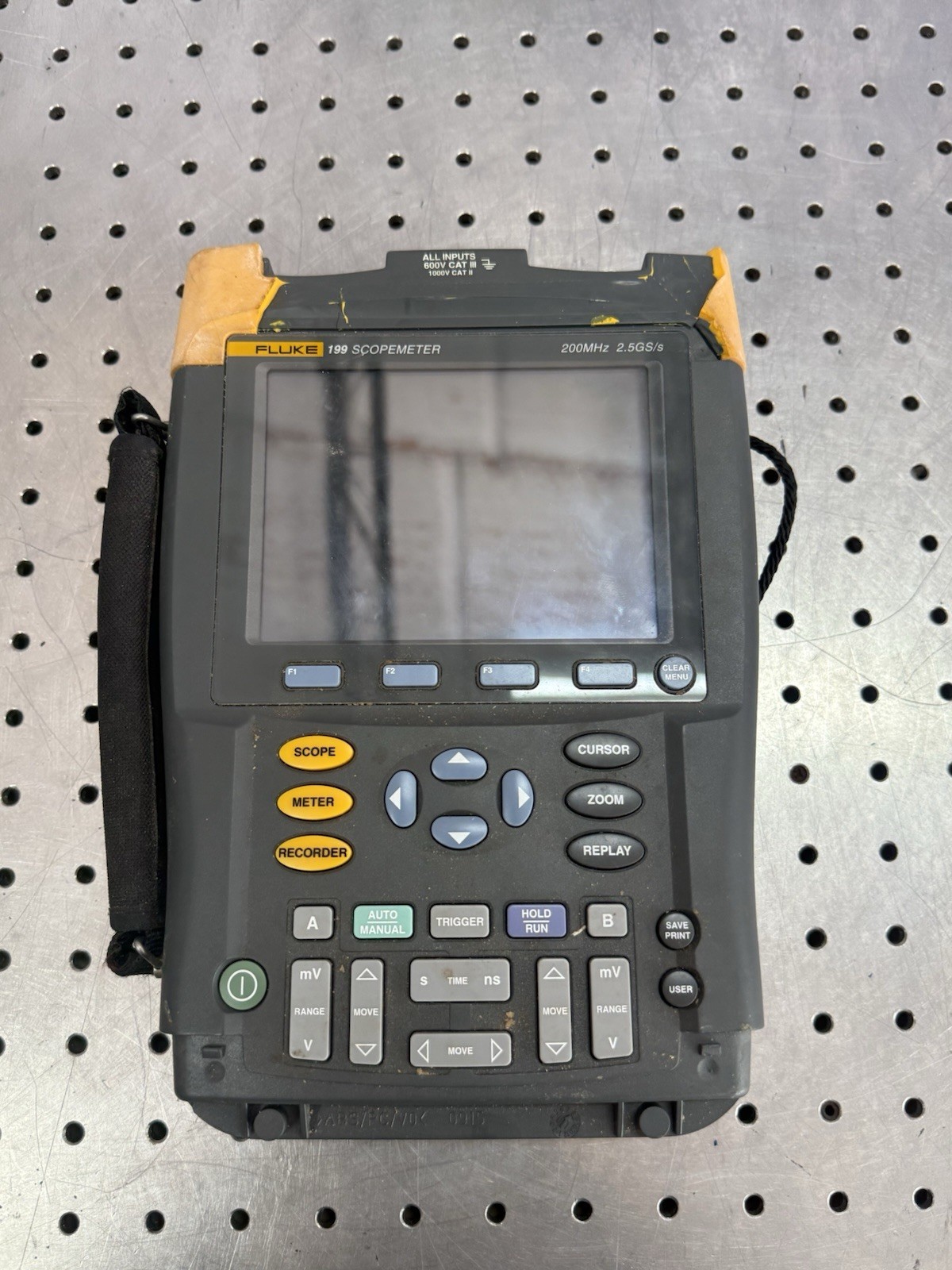 Fluke 199 ScopeMeter 200MHz Handheld Oscilloscope Parts Repair AS-IS