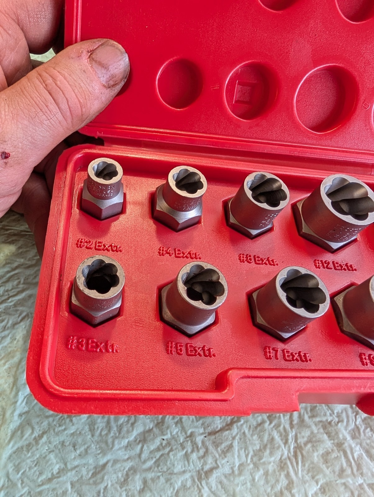 Craftsman USA 10pc Bolt Out Bolt Extractor Set