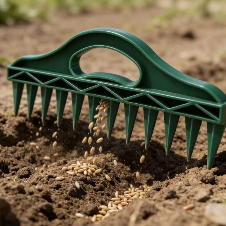 xxikhhhhikxx.Handheld Garden Seeder - Seed Spacing Tool Achieve Precise Seed &