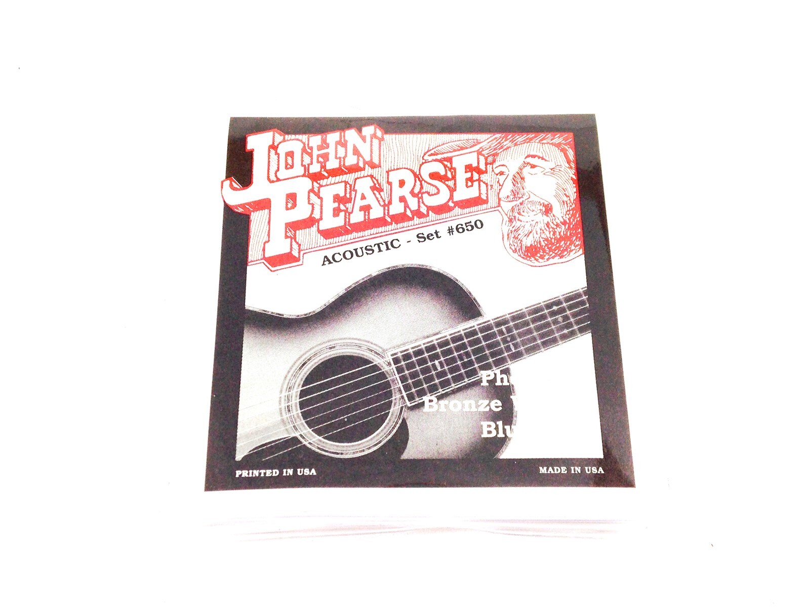 John Pearse Guitar Strings Acoustic Bluegrass #650 Phosphor Bronze