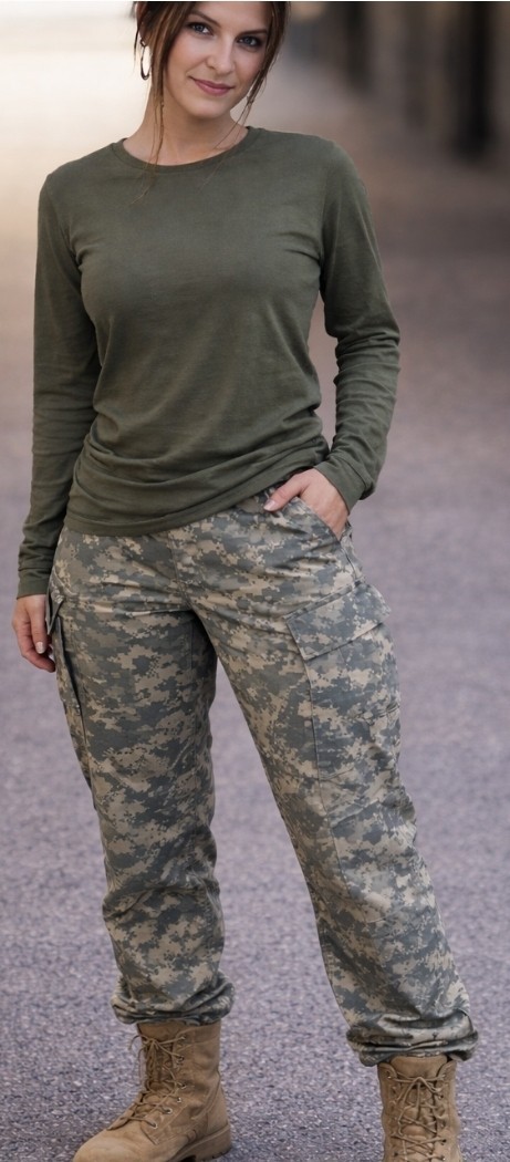 U.S. Army Genuine Issue UNISEX Trouser  Universal CAMO Sz Large Short NWOT