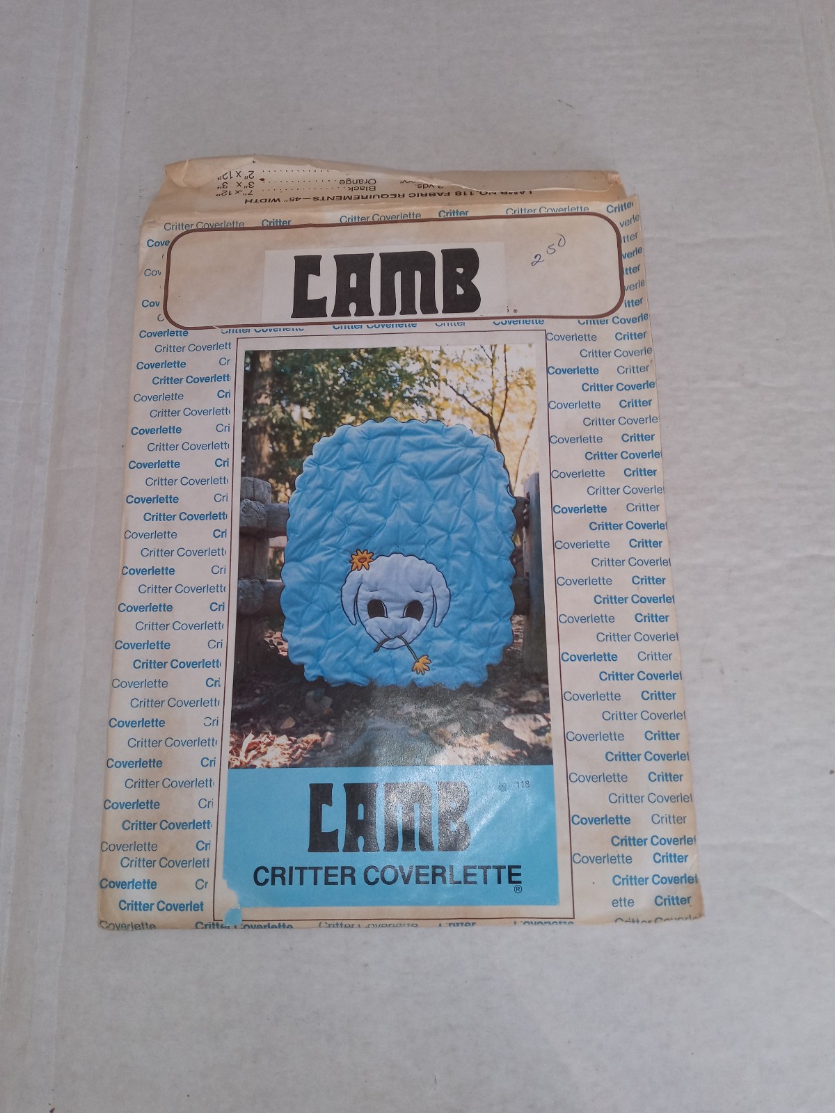 Lamb Critter Coverlette Quilt Pattern Down on the Farm Wall Hanging