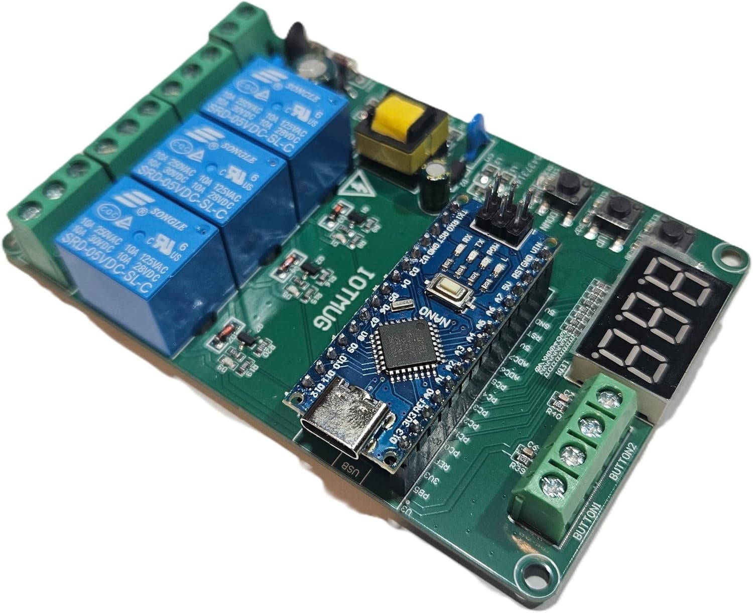 Arduino-Compatible Light Chaser Controller - 3 Way with Built-in LED Indicators