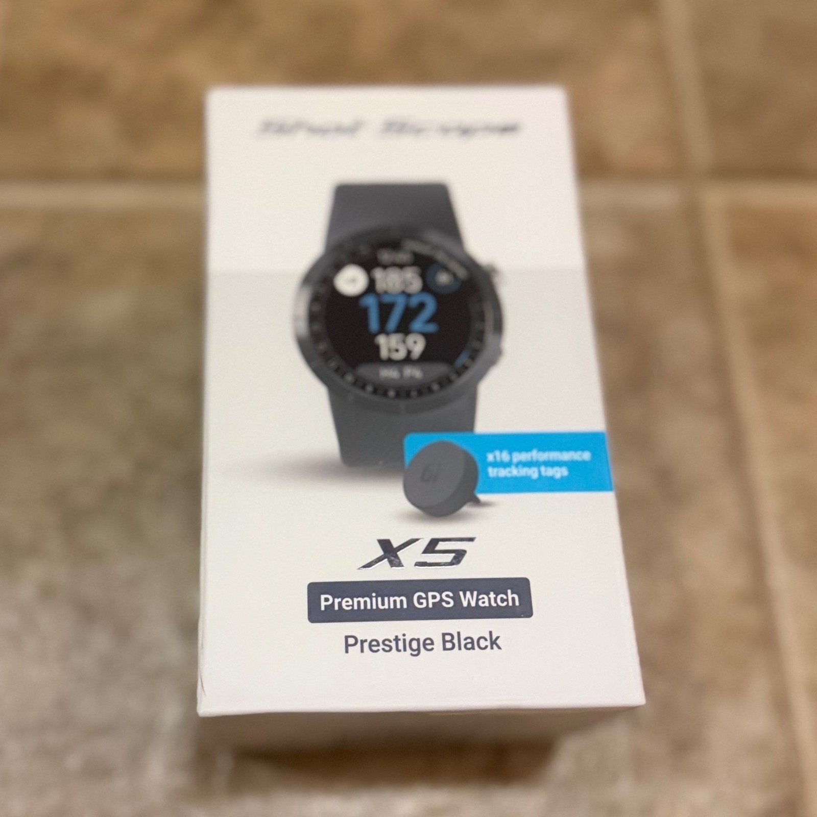 Shot Scope X5 Premium GPS Golf Watch Prestige Black with 16 Tracking Tags