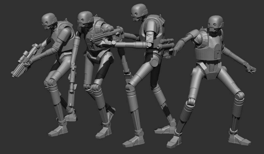 KX FRND Droids - SKULLFORGE | Legion compatible Imperial Assault - 3D printed