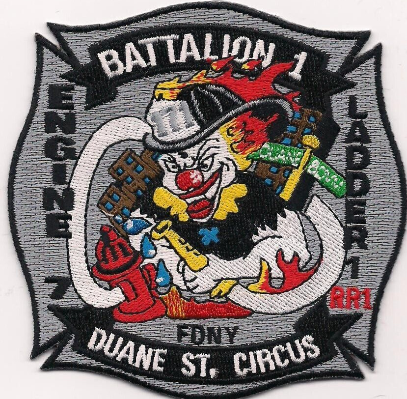 New York City - Engine - 7 / Lad-1 "Duane St. Circus" (4" x 4" size) fire patch