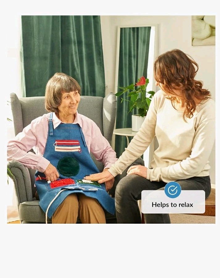 New ODOXIA Fidget Dementia Apron Elderly Senior Nursing Home Patient Hospital 25