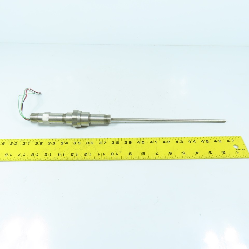 Rosemount 78N25C30N100 RTD Temperature Sensor 9-3/4" Probe 1/2" Mount