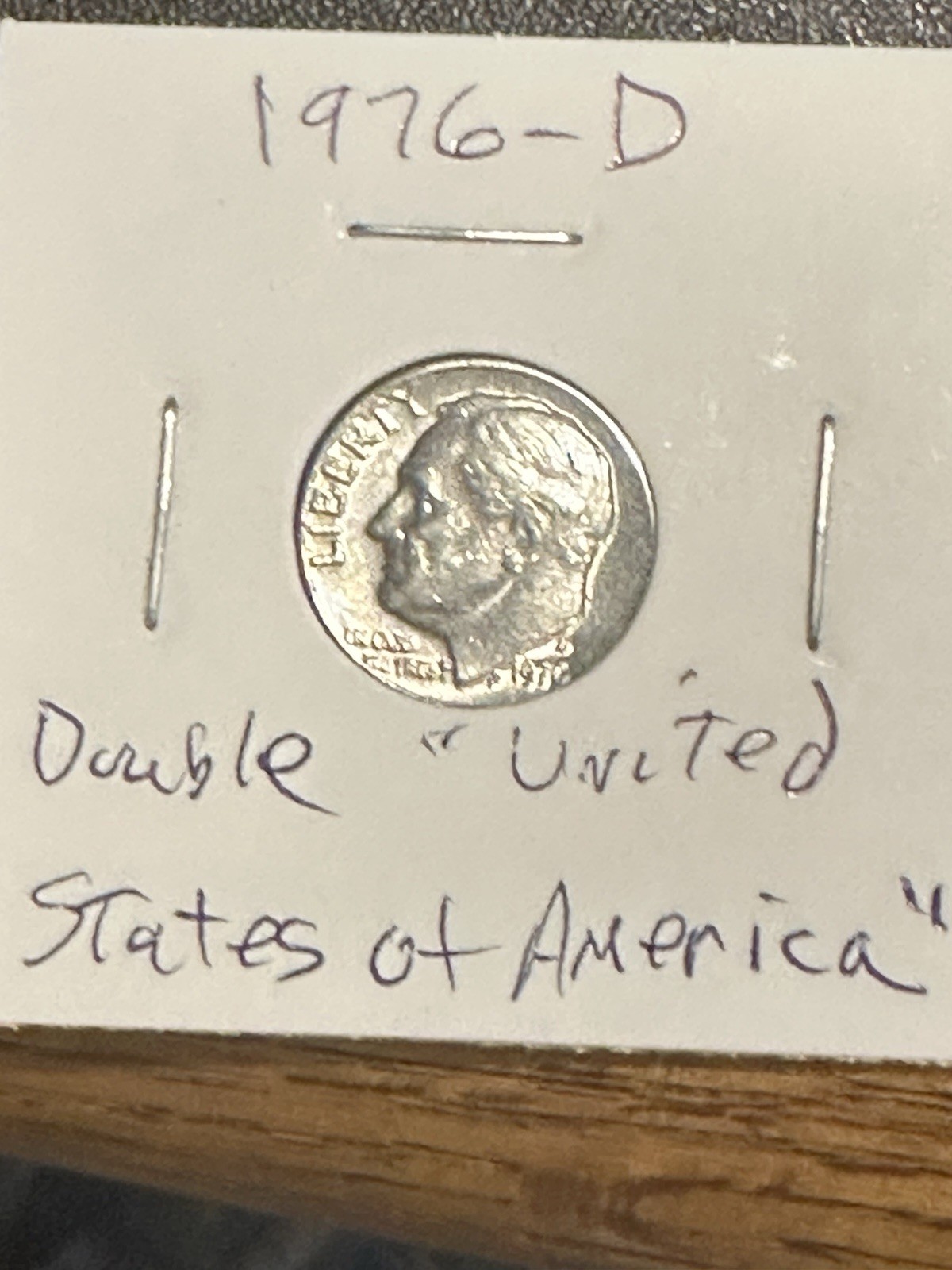 1976D Roosevelt Dime, Double United States.