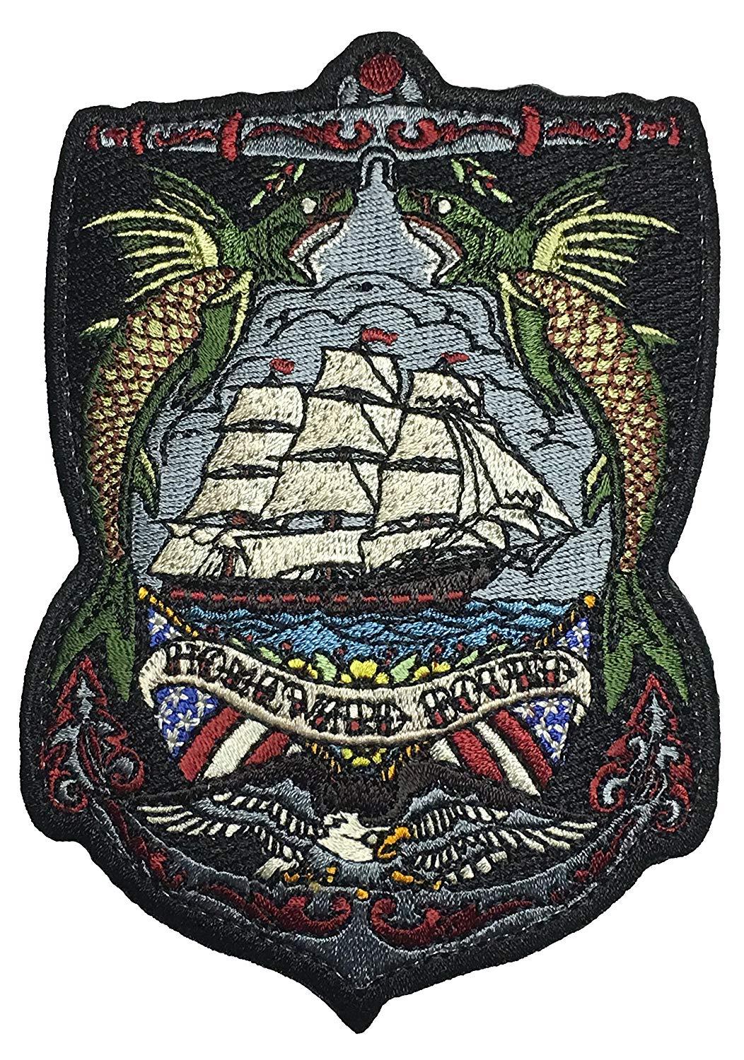 "Homeward Bound" Tactical Embroidered Morale Patch With Hook Backing