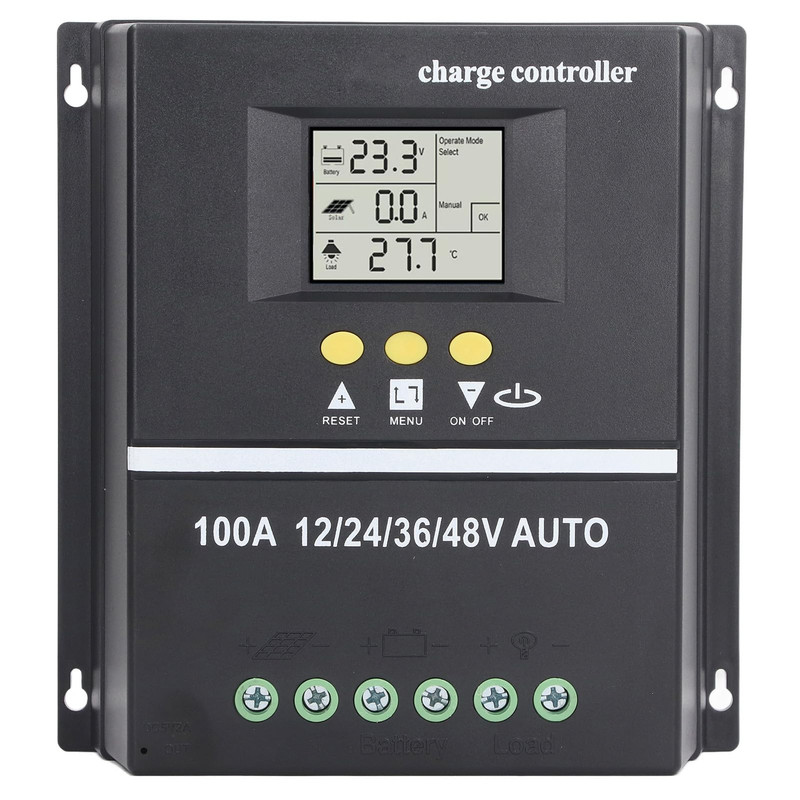 Walfront 100A Mppt Solar Charge Controller Solar Panel Regulator