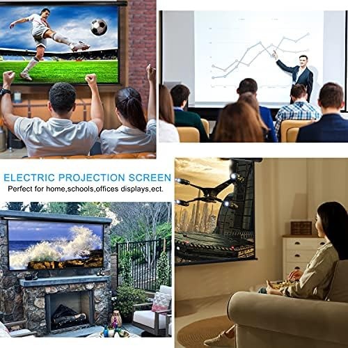 Kayle 120" Motorized Projector Screen Electric Diagonal Automatic Projection ...