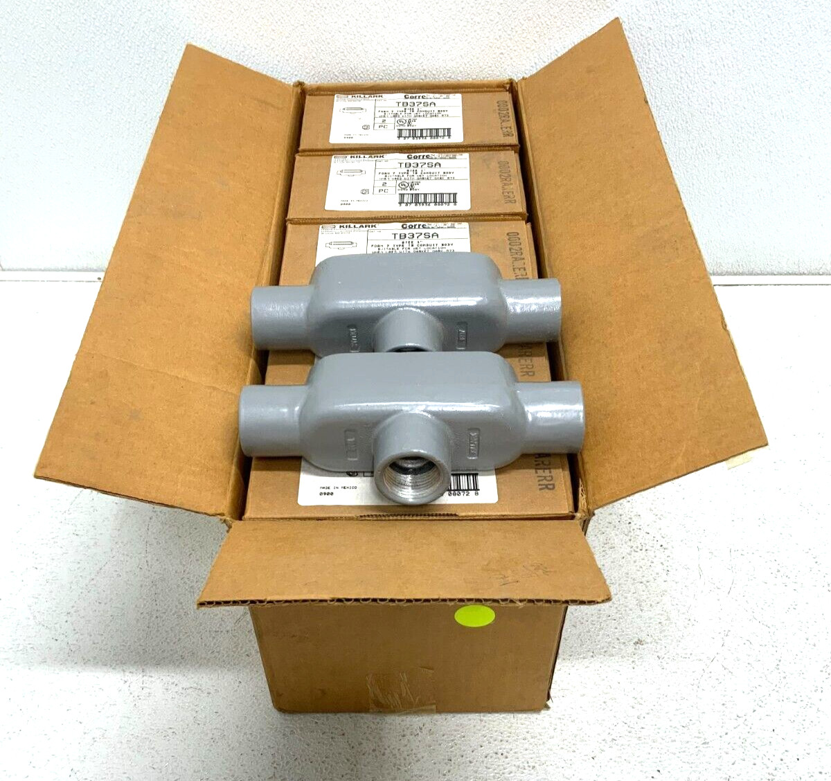 NEW Lot of 10 Hubbell Killark TB37SA 1" Form 7 Type TB Aluminum Conduit Body