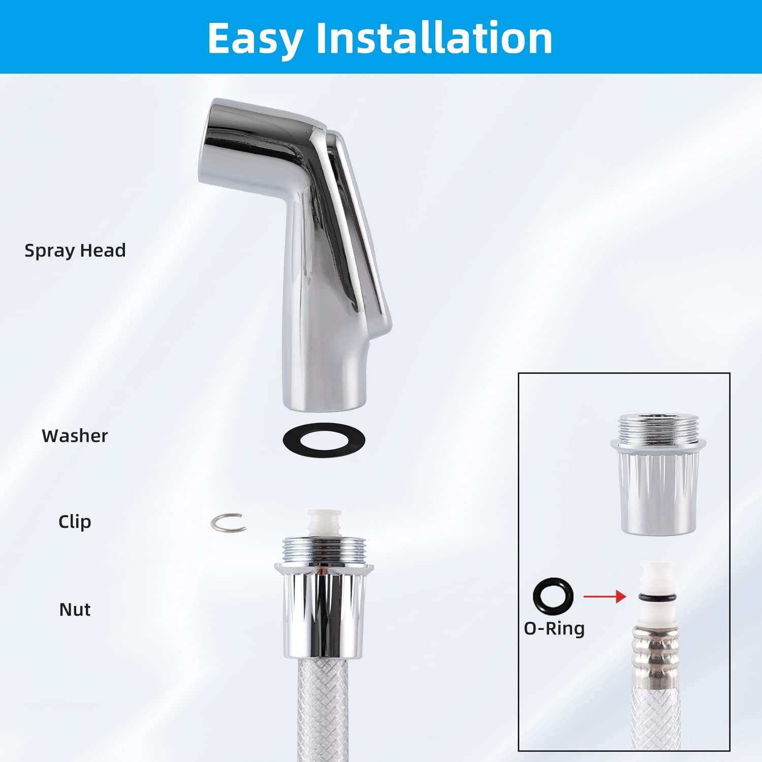 Kitchen Sink Side Sprayer Head Replacement Universal Sink Sprayer Attachment