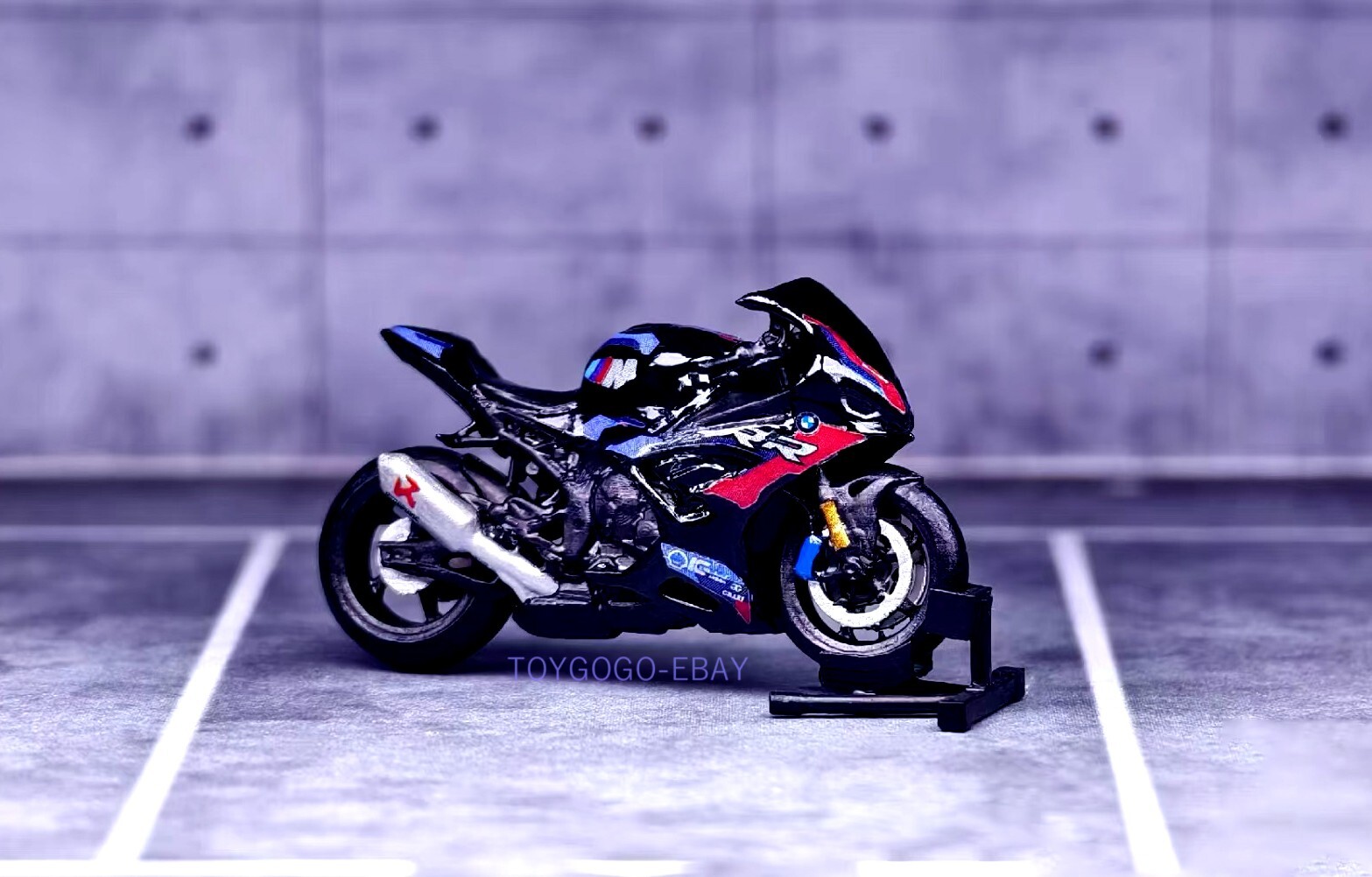 miniature 1/64 motorcycle S1000RR Black Warrior Night Life  Trackday