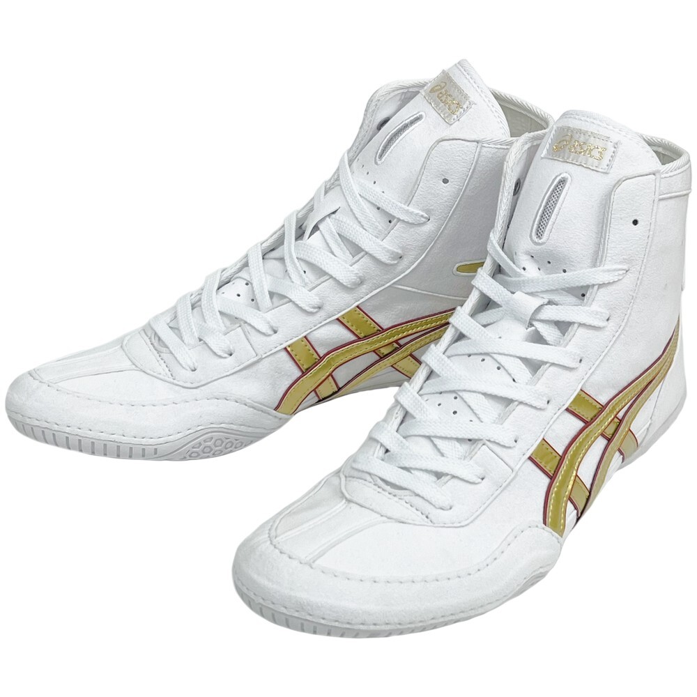 ASICS Wrestling Boxing Shoes EX-EO (Successor to TWR900) White x Gold x Red