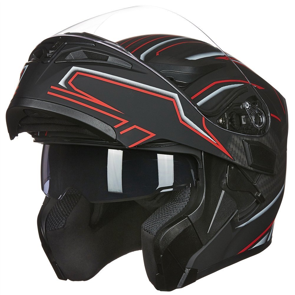 ILM Refurbished Full Face Modular Dual Visor Motorcycle Helmet 4 Colors DOT 902