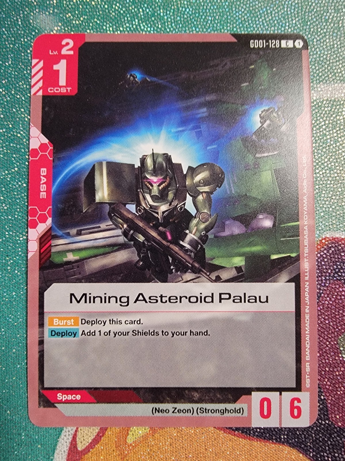 Gundam Card Game Mining Asteroid Palau GD01-128 C Newtype Rising NM English