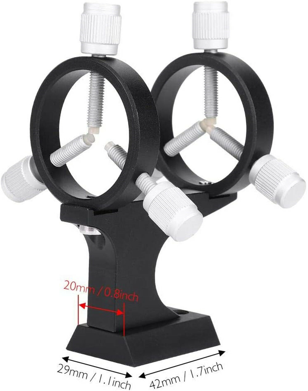 Aluminum Adjustable Laser Pointer Finder Scope Bracket for Astronomical Telescop