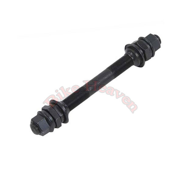 NEW! All Black BlCYCLE 14mm REAR Hub AxIe (175mm) BMX Beach Cruiser Fixie BlKE