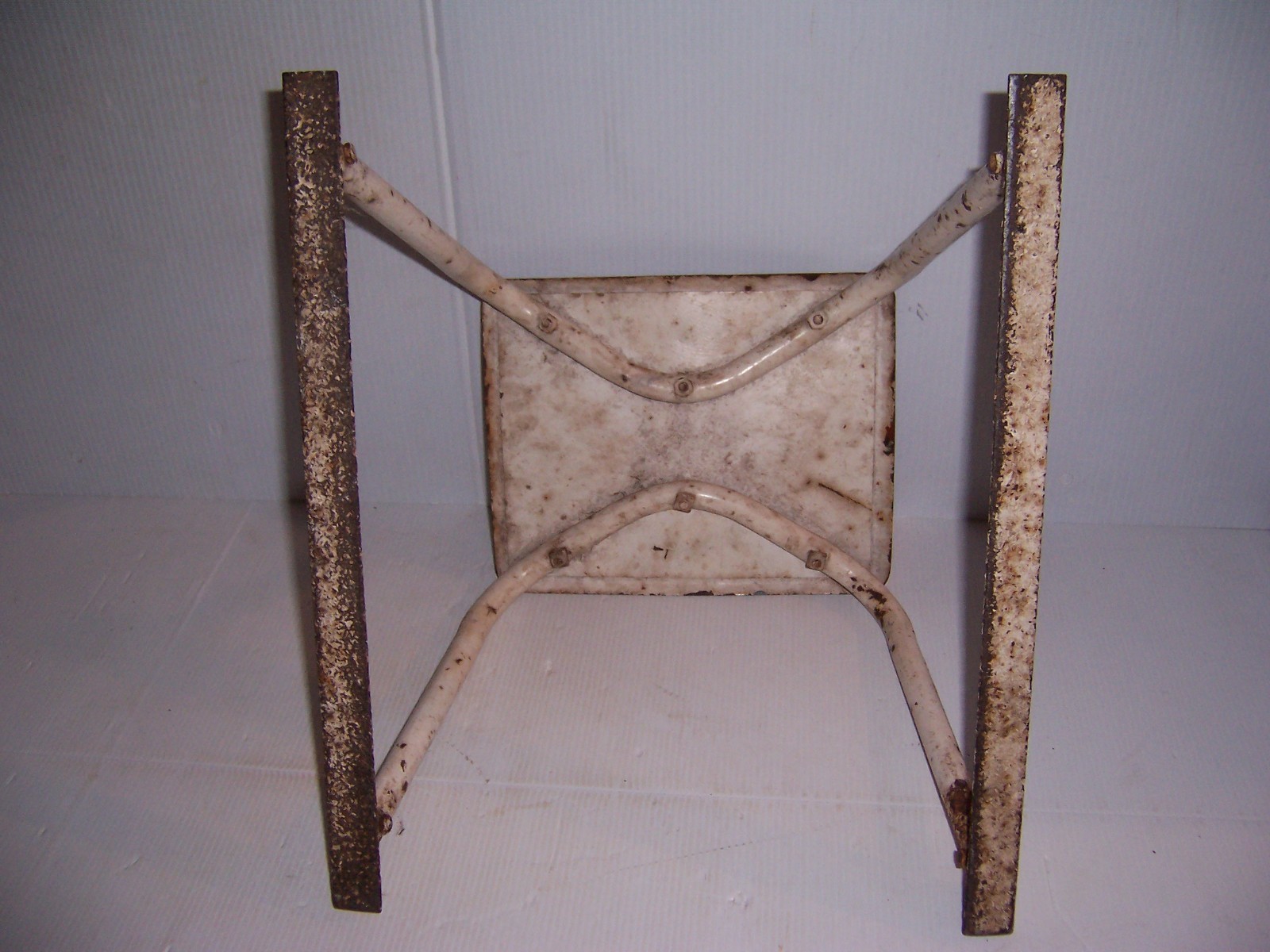 Vintage Metal Kitchen Utility Stool